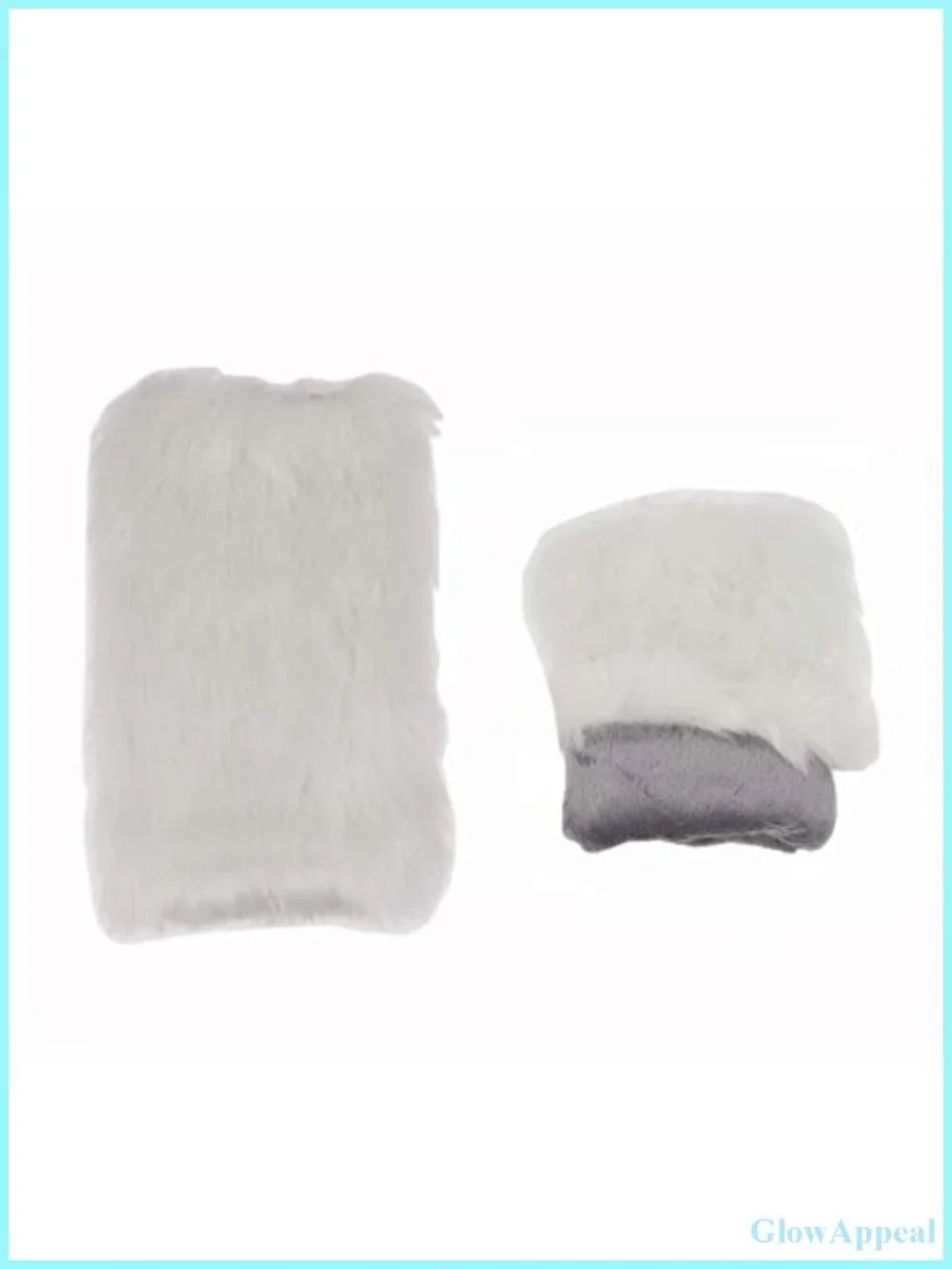Faux Fur Fingerless Mittens Warm Soft Arm Warmer Gloves